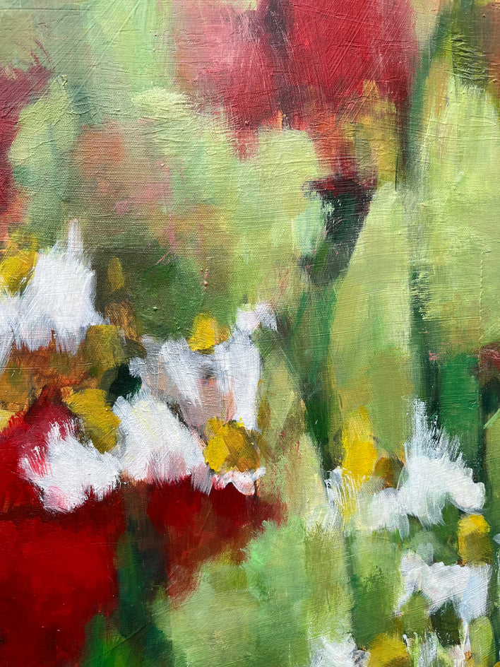 Sacred Echoes by Nava Lundy |  Closeup View of Artwork 