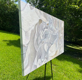Original art for sale at UGallery.com | The Poet’s Echo by Nava Lundy | $6,400 | acrylic painting | 36' h x 72' w | thumbnail 2