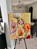 Original art for sale at UGallery.com | Alchemy by Nava Lundy | $1,775 | mixed media artwork | 30' h x 24' w | thumbnail 3