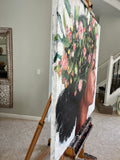 Original art for sale at UGallery.com | Earth Goddess by Nava Lundy | $5,400 | mixed media artwork | 48' h x 48' w | thumbnail 2