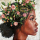 Original art for sale at UGallery.com | Earth Goddess by Nava Lundy | $5,400 | mixed media artwork | 48' h x 48' w | thumbnail 1
