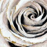 Original art for sale at UGallery.com | Gold Kiss by Nava Lundy | $3,000 | mixed media artwork | 36' h x 36' w | thumbnail 1