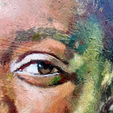 Original art for sale at UGallery.com | Hear Her Voice by Nava Lundy | $2,800 | mixed media artwork | 36' h x 36' w | thumbnail 4