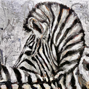 mixed media artwork by Nava Lundy titled INSTINCT