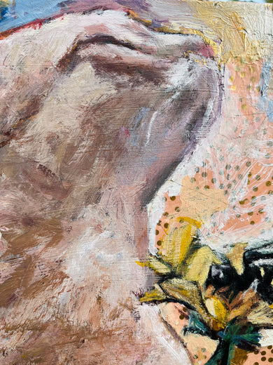 It Takes Courage by Nava Lundy |   Closeup View of Artwork 