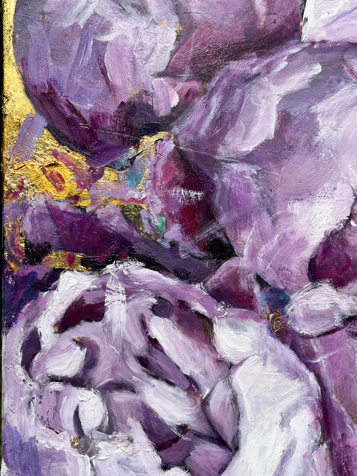 Lavender Haze by Nava Lundy |  Closeup View of Artwork 