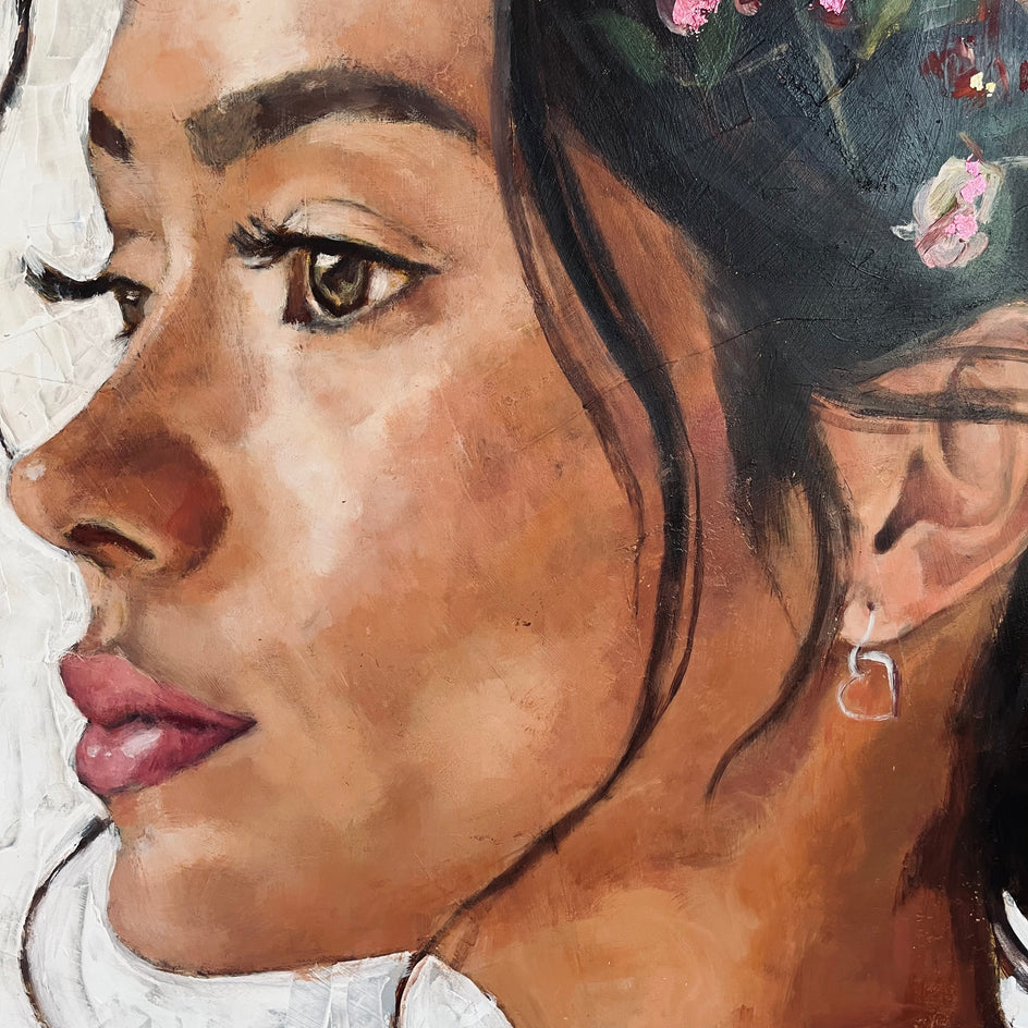 Sky Goddess by Nava Lundy |  Closeup View of Artwork 