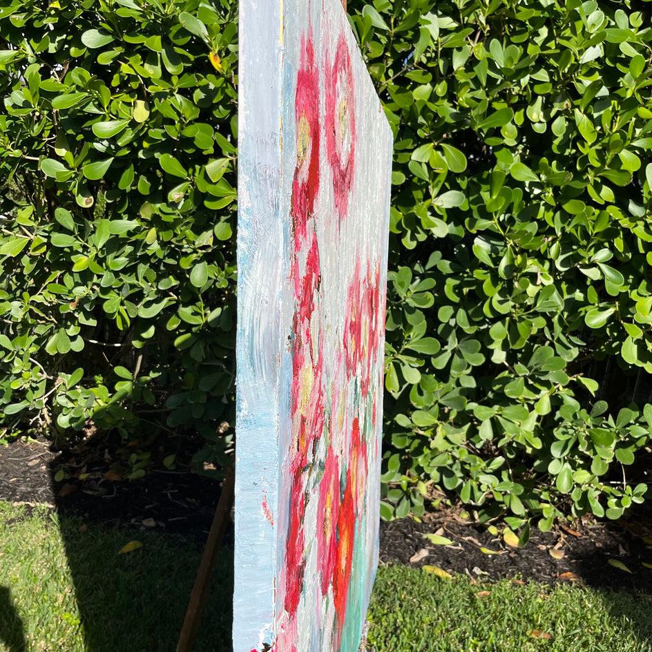 Symbol of Love by Nava Lundy |  Side View of Artwork 