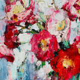 Original art for sale at UGallery.com | Symbol of Love by Nava Lundy | $5,200 | mixed media artwork | 48' h x 48' w | thumbnail 4