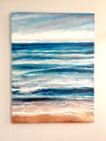 Original art for sale at UGallery.com | Where the Sea Meets the Sky by Nava Lundy | $2,775 | mixed media artwork | 41' h x 31' w | thumbnail 3