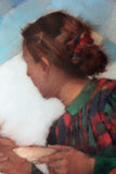 Original art for sale at UGallery.com | Afternoon Tea by Nicholas Robertson | $1,200 | acrylic painting | 30' h x 20' w | thumbnail 4