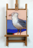 Original art for sale at UGallery.com | Herring Gull 1 by Nicholas Robertson | $375 | acrylic painting | 10' h x 8' w | thumbnail 3