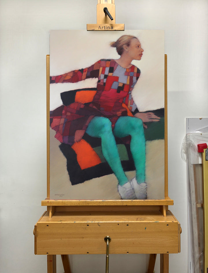 Long Green Legs by Nicholas Robertson |  Context View of Artwork 