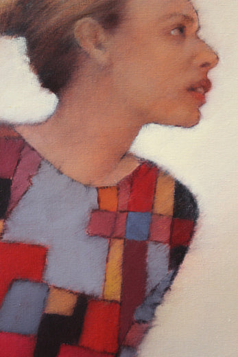 Long Green Legs by Nicholas Robertson |   Closeup View of Artwork 