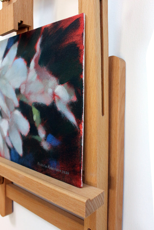 Magnolias by Nicholas Robertson |  Side View of Artwork 