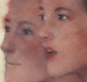Original art for sale at UGallery.com | Norwegian Girl by Nicholas Robertson | $625 | acrylic painting | 11.9' h x 9.5' w | thumbnail 4