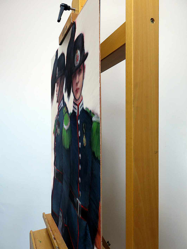 Norwegian Guard by Nicholas Robertson |  Side View of Artwork 