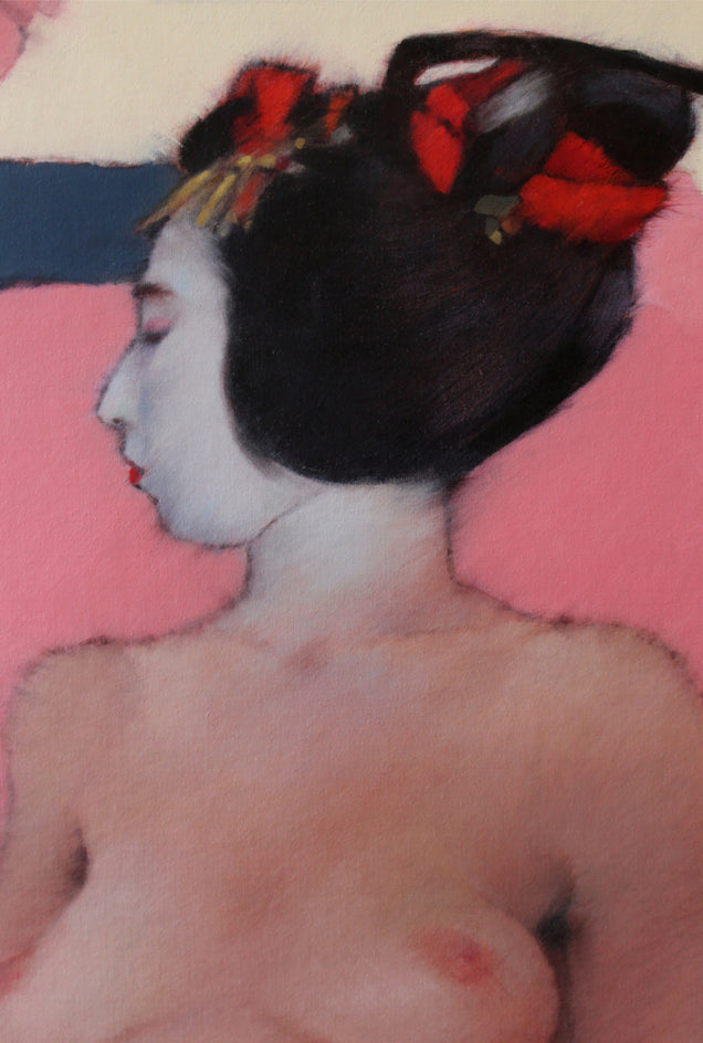 Oiran by Nicholas Robertson |  Closeup View of Artwork 