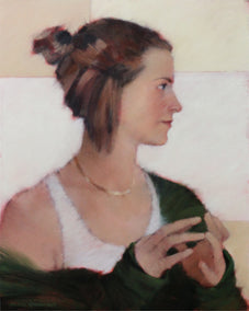 acrylic painting by Nicholas Robertson titled Oslo Hesitation