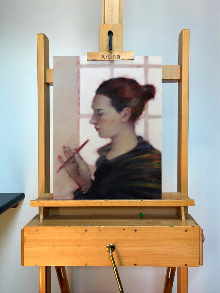Receptionist by Nicholas Robertson |  Context View of Artwork 