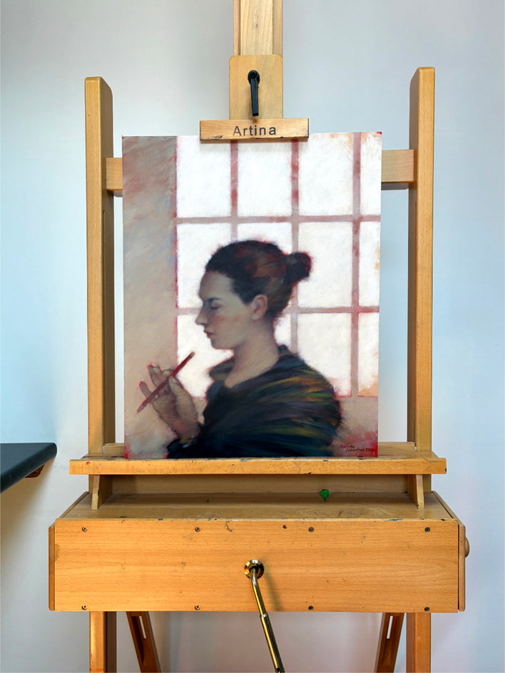 Receptionist by Nicholas Robertson |  Context View of Artwork 