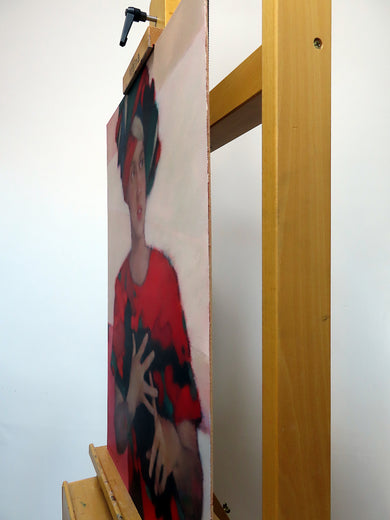 Talking Hands by Nicholas Robertson |  Side View of Artwork 