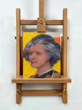 Original art for sale at UGallery.com | Woman on Yellow by Nicholas Robertson | $200 | acrylic painting | 10' h x 8' w | thumbnail 3