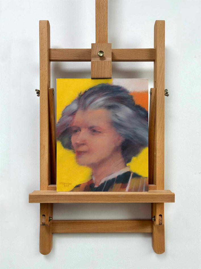 Woman on Yellow by Nicholas Robertson |  Context View of Artwork 