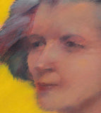 Original art for sale at UGallery.com | Woman on Yellow by Nicholas Robertson | $200 | acrylic painting | 10' h x 8' w | thumbnail 4