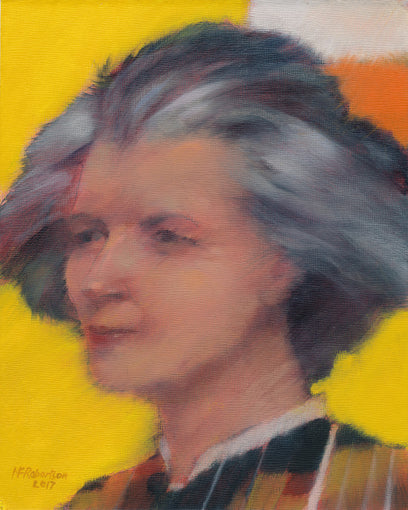 Woman on Yellow by Nicholas Robertson | Artwork Main Image