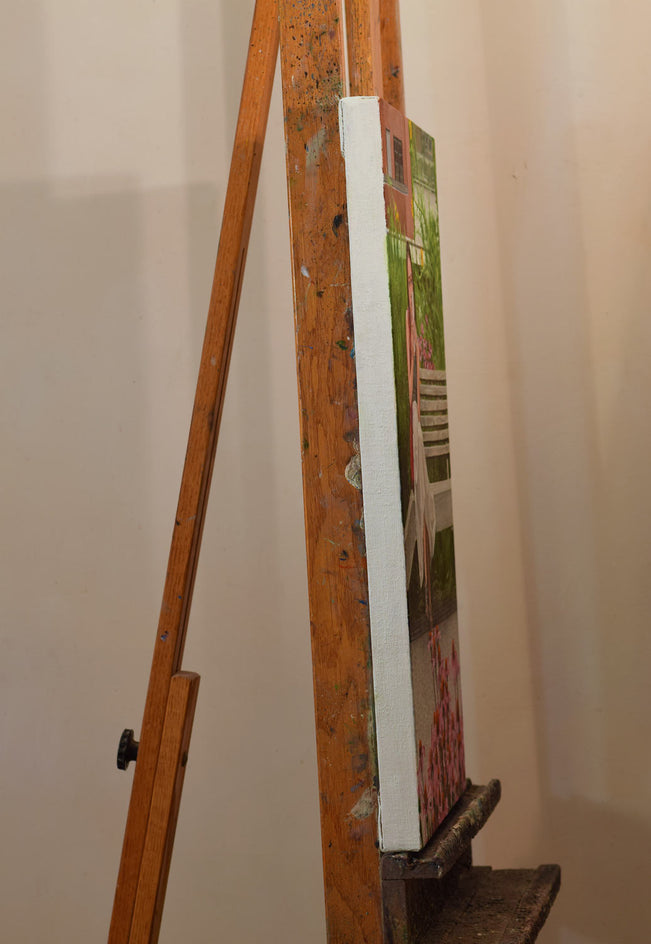 Among the Wildflowers by Nick Savides |  Side View of Artwork 