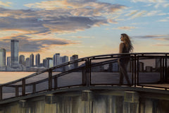 Original art for sale at UGallery.com | Bridge to Sunset by Nick Savides | $2,600 | oil painting | 18' h x 24' w | thumbnail 4