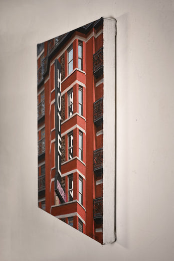 Chelsea Hotel by Nick Savides |  Side View of Artwork 
