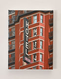 Original art for sale at UGallery.com | Chelsea Hotel by Nick Savides | $875 | oil painting | 12' h x 9' w | thumbnail 3