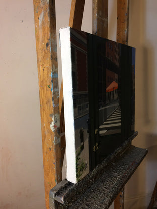 Crosswalk Reflections by Nick Savides |  Side View of Artwork 