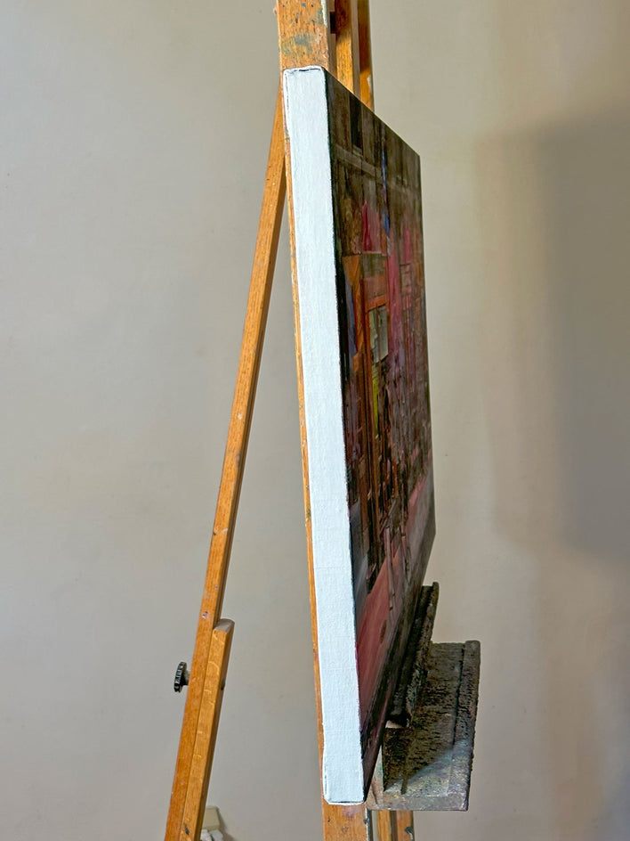 East Village Nocturne by Nick Savides |  Side View of Artwork 