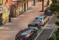 Original art for sale at UGallery.com | High Line Reflections by Nick Savides | $2,850 | oil painting | 24' h x 24' w | thumbnail 4