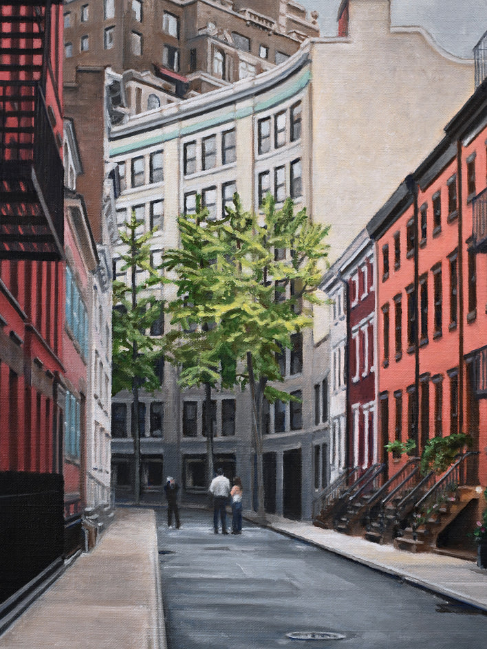 Light on Gay Street by Nick Savides |  Closeup View of Artwork 