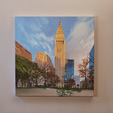 Original art for sale at UGallery.com | Madison Square Sunset by Nick Savides | $2,850 | oil painting | 24' h x 24' w | thumbnail 3