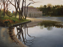 Original art for sale at UGallery.com | Morning Reflections by Nick Savides | $875 | oil painting | 9' h x 12' w | thumbnail 1