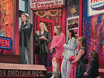Original art for sale at UGallery.com | Night Out by Nick Savides | $7,600 | oil painting | 36' h x 48' w | thumbnail 4