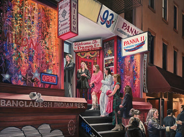oil painting by Nick Savides titled Night Out