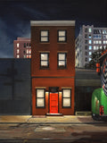 Original art for sale at UGallery.com | Red Door by Nick Savides | $875 | oil painting | 12' h x 9' w | thumbnail 1