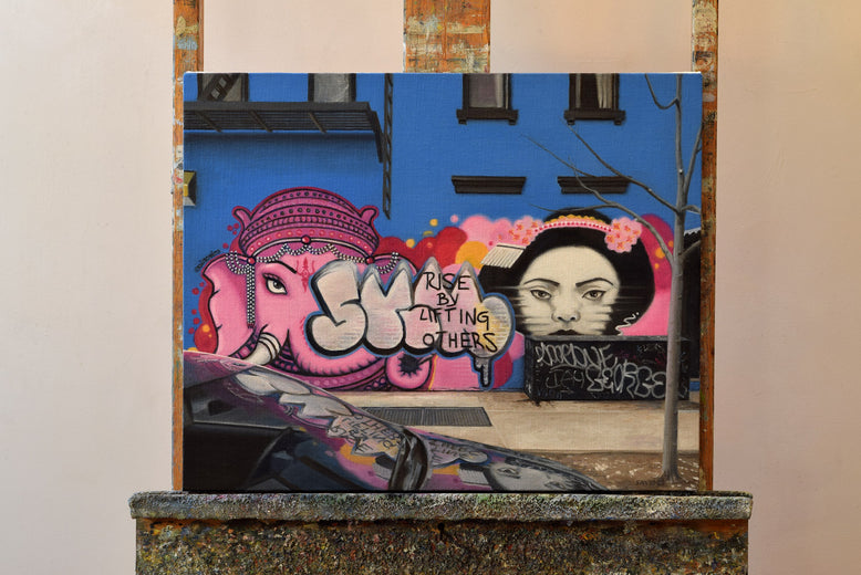 Rise by Lifting Others by Nick Savides |  Context View of Artwork 