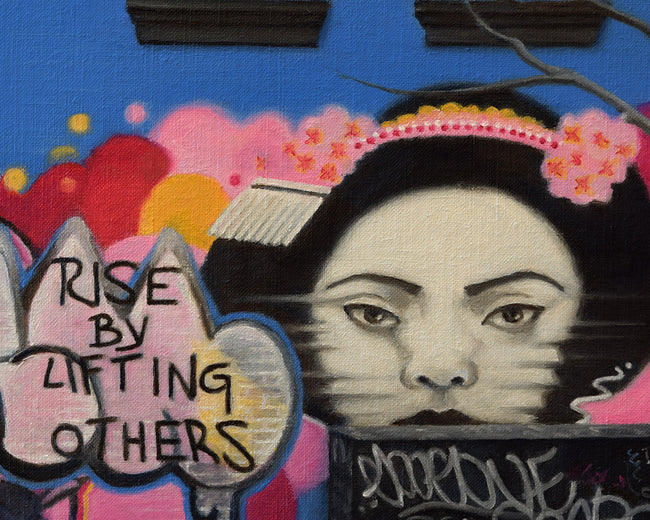 Rise by Lifting Others by Nick Savides |   Closeup View of Artwork 