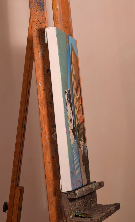 Street / Map by Nick Savides |  Side View of Artwork 