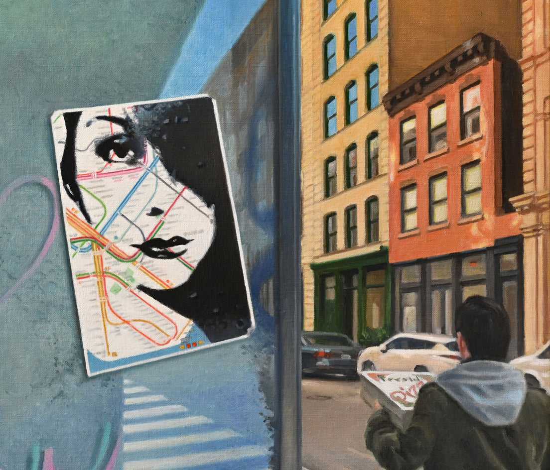Street / Map by Nick Savides |  Closeup View of Artwork 