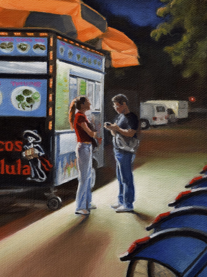 Taco Truck by Nick Savides |  Closeup View of Artwork 
