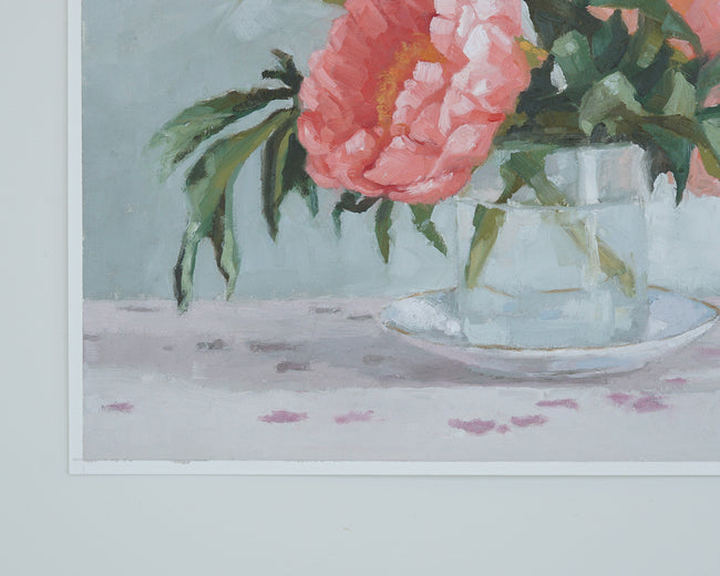 Peony II by Nicole Lamothe |  Side View of Artwork 