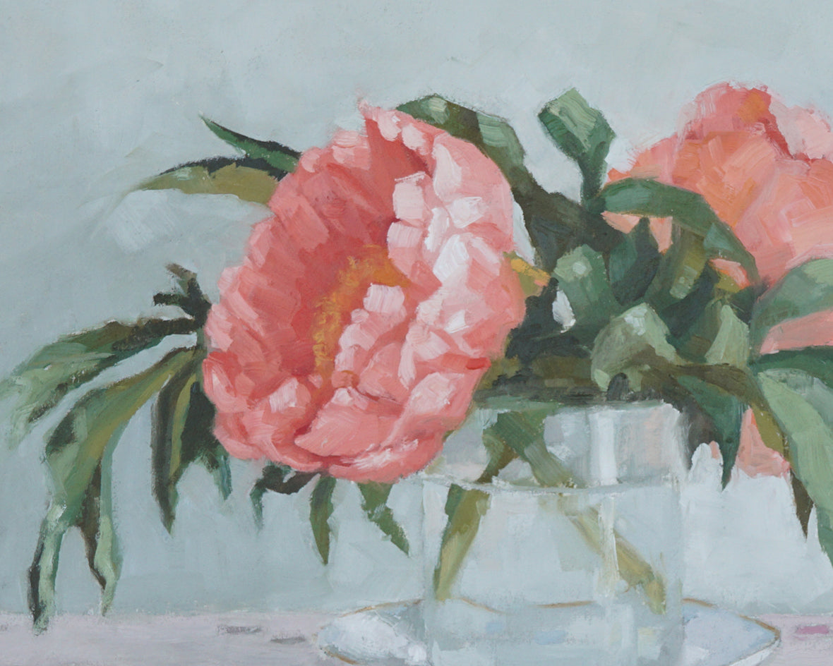 Peony II by Nicole Lamothe |  Closeup View of Artwork 